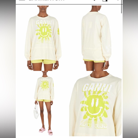 Ganni Tops - GANNI l/s tee